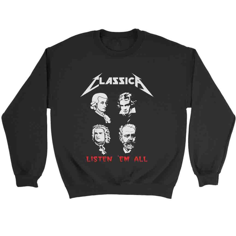 Classica Listen Em All Funny Rock Metallica 23709.1659500575 - Metallica Band Merch