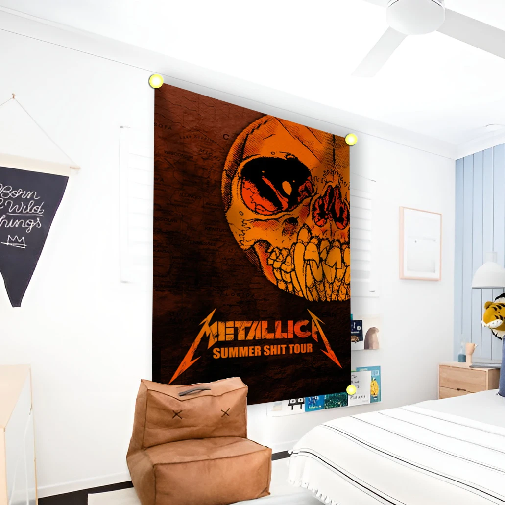 Rock Band Heavy Metal Tape aria Banner Est tico Decora o do Quarto Est tica Home 3 - Metallica Band Merch