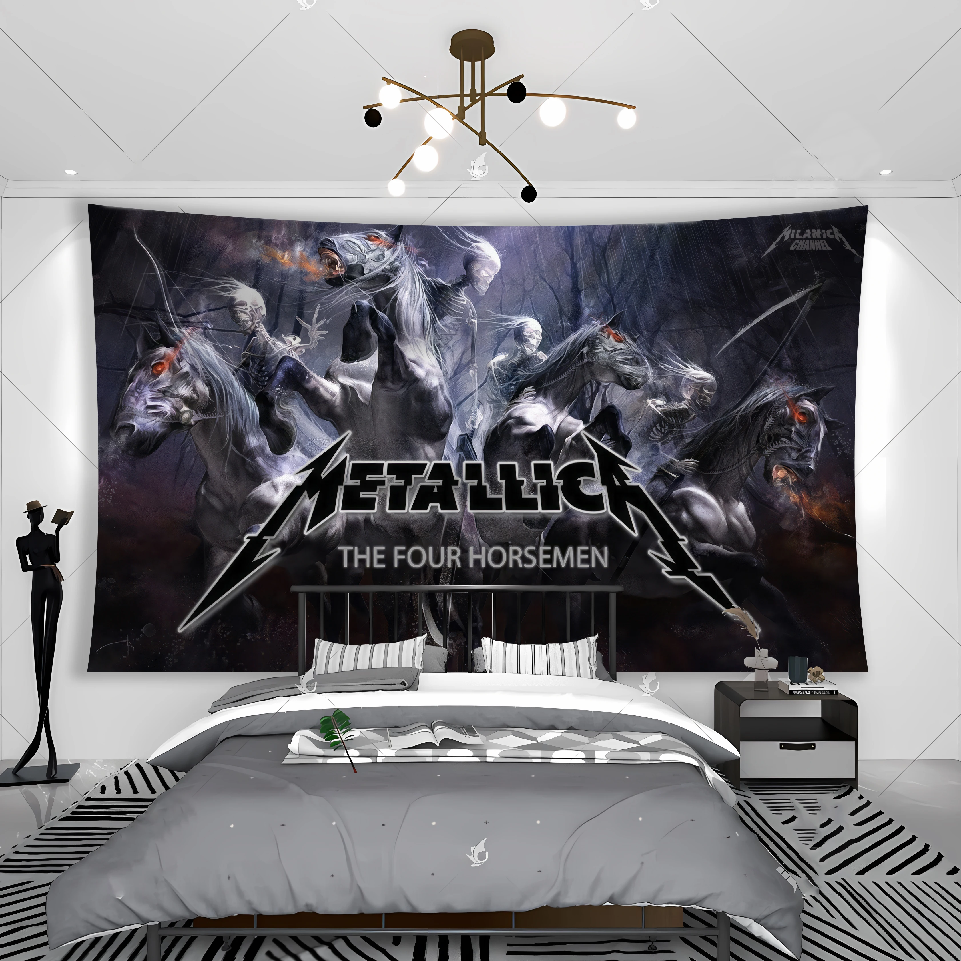 Rock Band Heavy Metal Tape aria Banner Est tico Decora o do Quarto Est tica Home 8 - Metallica Band Merch