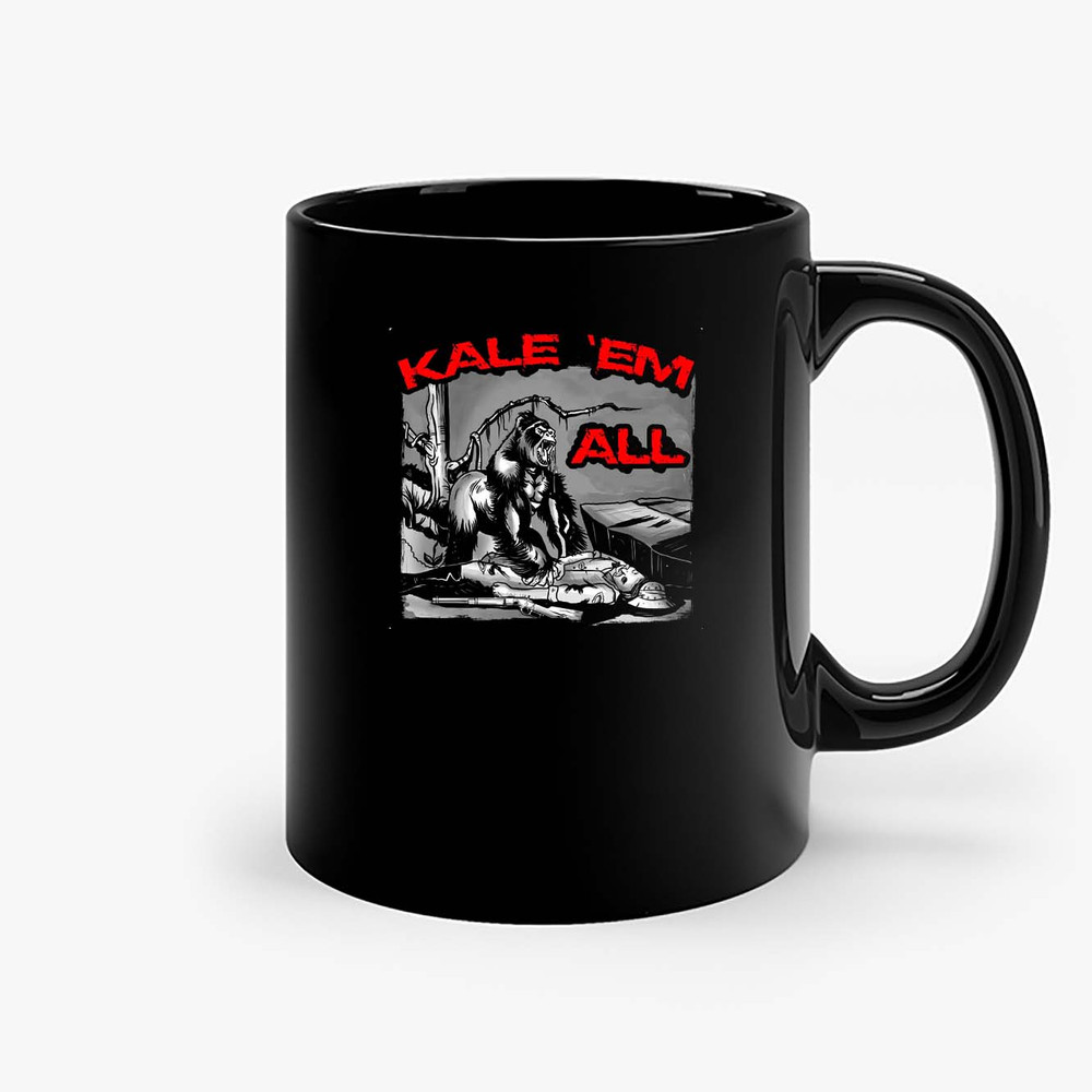 kale em all funny vegan gorilla no hunting metallica inspired 32032.1697184297 - Metallica Band Merch